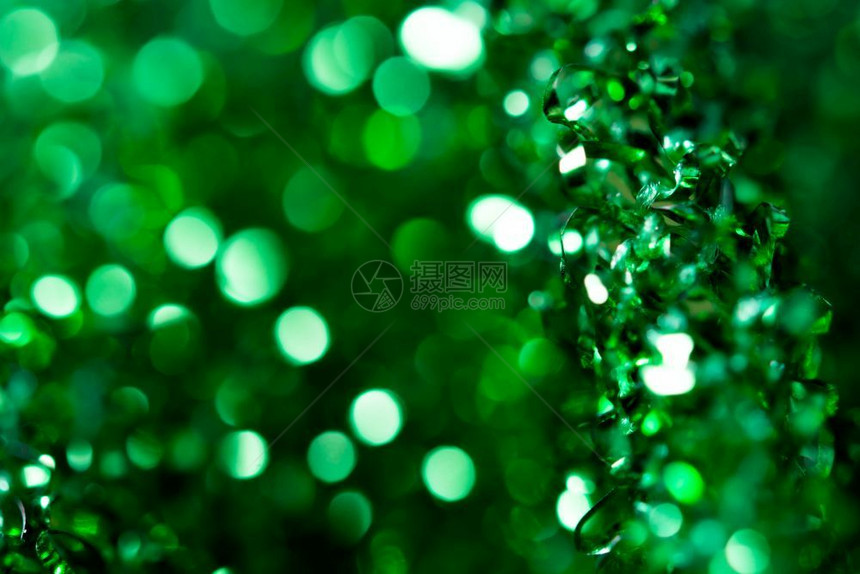 庆典散焦颜色抽象绿bokeh圣诞节装饰背景图片