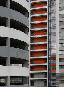 停车和建造摩天大楼现代建筑停车和造摩天大楼层结构体等级图片