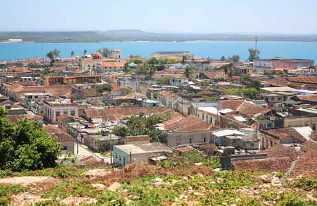 殖民吉原景观古巴Holguin省古巴Gibara村图片