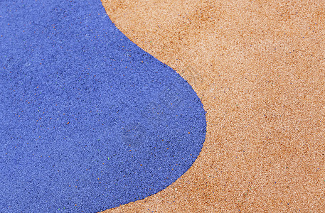柔软的色彩多橡胶地板装饰楼层的细度纹理蓝色的曲线高清图片
