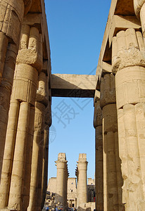 象形文字旅行游埃及卢克索寺庙图片