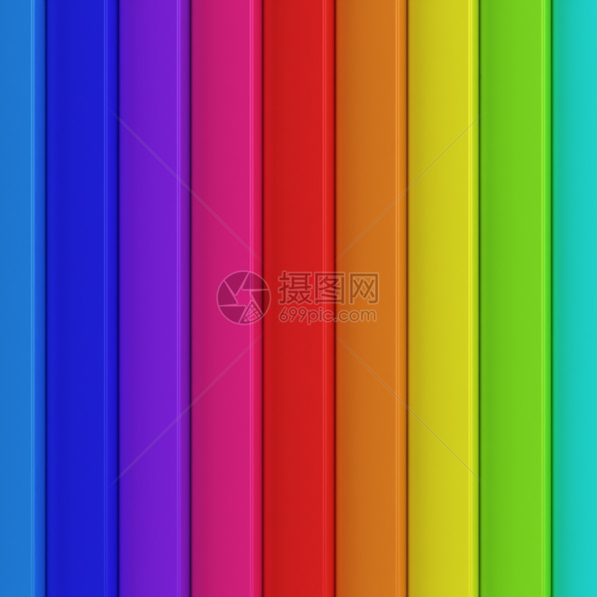 彩虹色有条形背景板变化图片