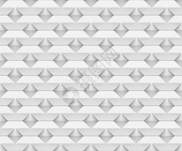 几何的3d形成无缝现代白色和灰网格平方图案的壁背景渲染奢华图片