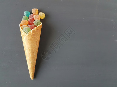 胡扯甜点冰淇淋的果糖冻图片