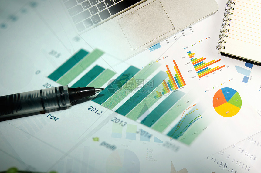 帐户市场财务图表分析与业概念金融图分析和商业概念纸图片