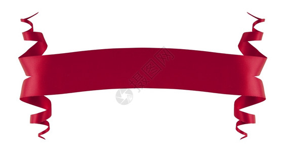 徽章优雅的红丝带色背景图片