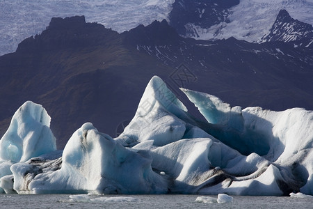 冰岛冰山风光图片