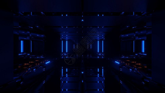 杭尖椒高的3d插图背景的黑暗未来科幻隧道走廊图形艺术品3d渲染与无尽的黑暗科幻小说hanga大厅壁纸3d插图背景黑暗未来科幻隧道走廊图设计图片