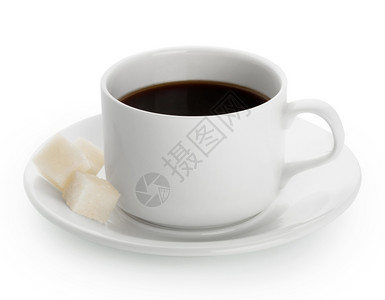 一杯咖啡加方糖图片
