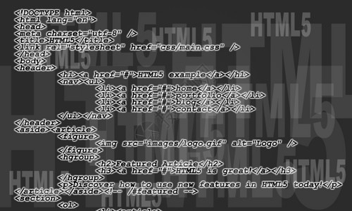 清单展示HTML5代码列表摘要样本网络图片