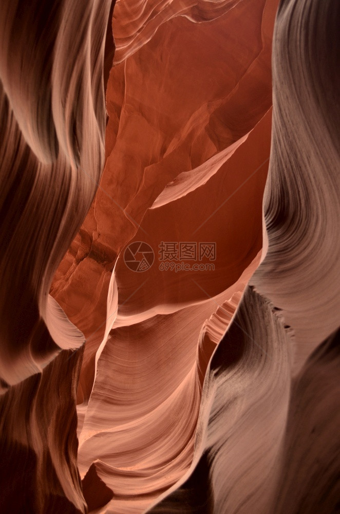 亚利桑那州美丽的红沙岩地峡谷投币口风景如画图片