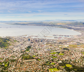 南非开普敦的空中观望南非开普敦景观海滩图片