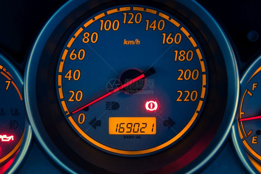 汽车速度仪表跑盘图片