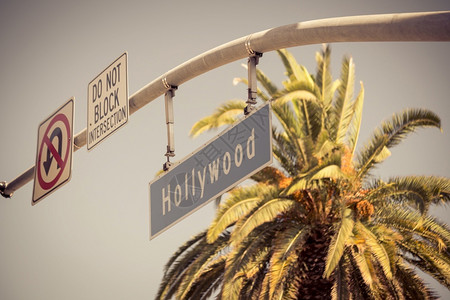旅游吸引力极美国加利福尼亚州洛杉矶好莱坞标志图片