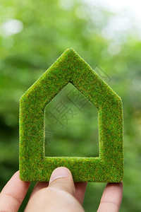 自然生态绿色房屋图标概念户外图片