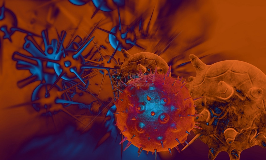 疾病胃用3D软件CANCER制造的细胞冒号图片