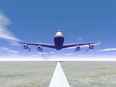 触碰飞机在日落时降的前视线3D型战斗机速度土地图片