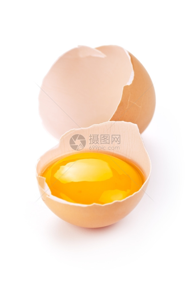 鸡白底有蛋黄和壳的碎白色产品图片