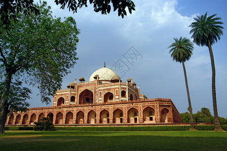 拱圆顶印度新德里Humayunrsquos墓建筑学图片