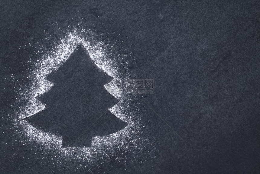 圣诞树形状的糖霜图片