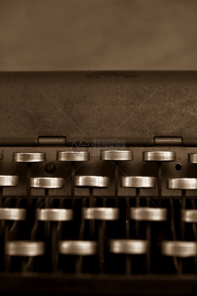 作者重复水平的古董打字机回溯风格图像图片
