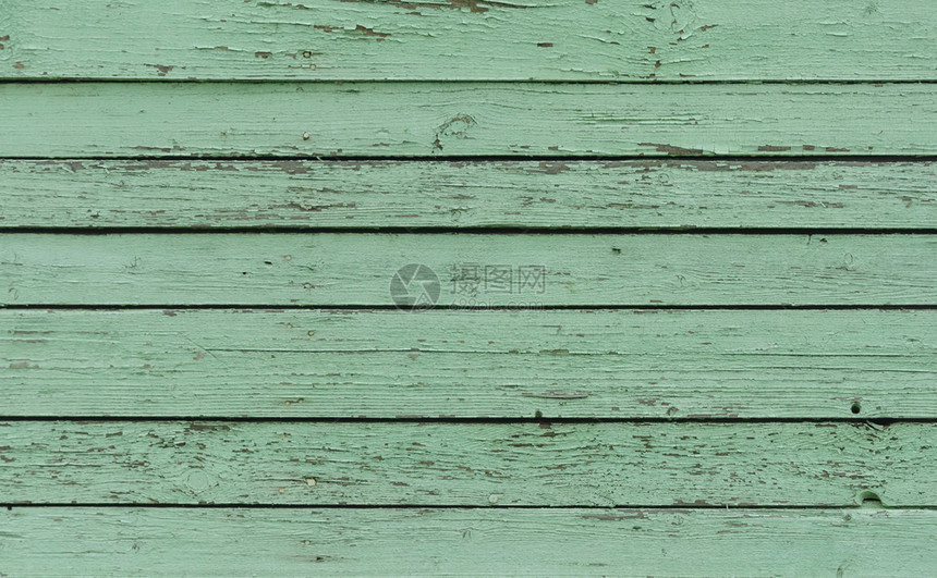 自然旧绿漆的木壁表面纹理老的木板图片