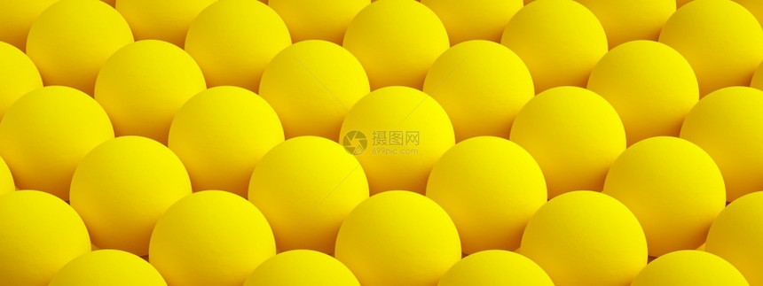 黄色纹理反复圆环撞球形背景3D造影全景图像颠簸网络渲染图片