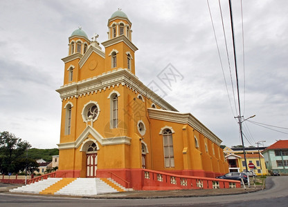 西方威廉斯塔德库拉索岛ABC群旅行镇宗教高清图片素材