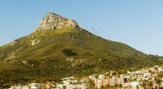 顶峰南非开普敦市狮头峰岬爬坡道图片