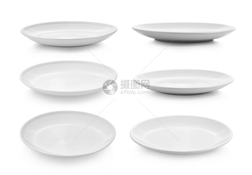 陶瓷制品用餐食物白底陶瓷板图片