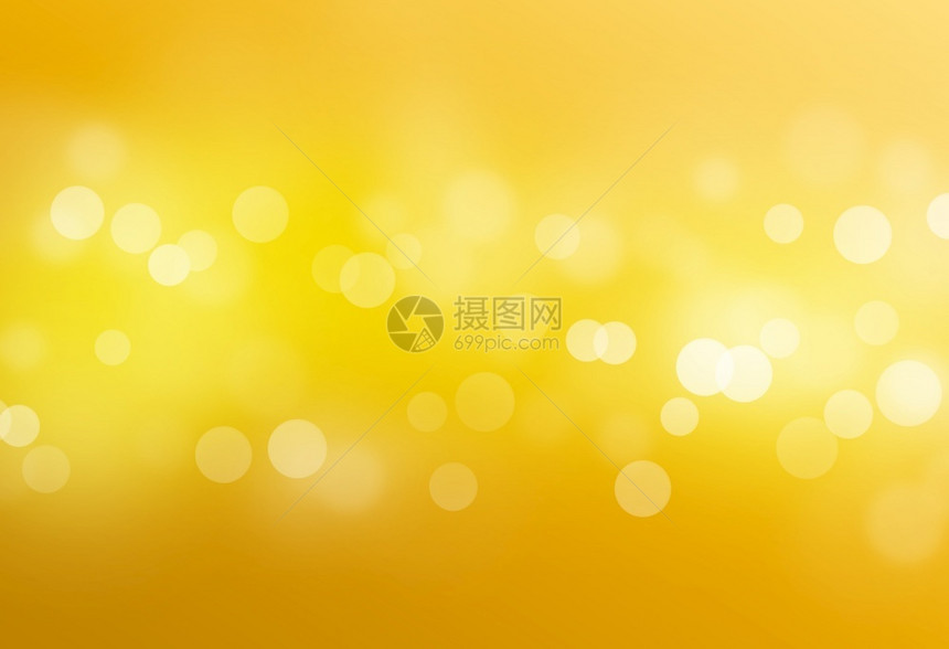 闪烁发光的黄色bokeh抽象光背景插图图片