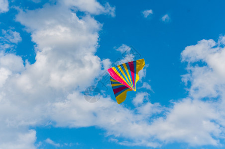 天空中飞翔的风筝高清图片