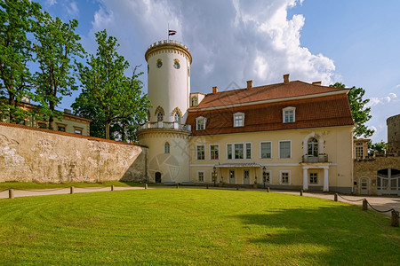 建筑的旅游旧城堡在塞西拉托维亚老城堡在塞西遗产图片