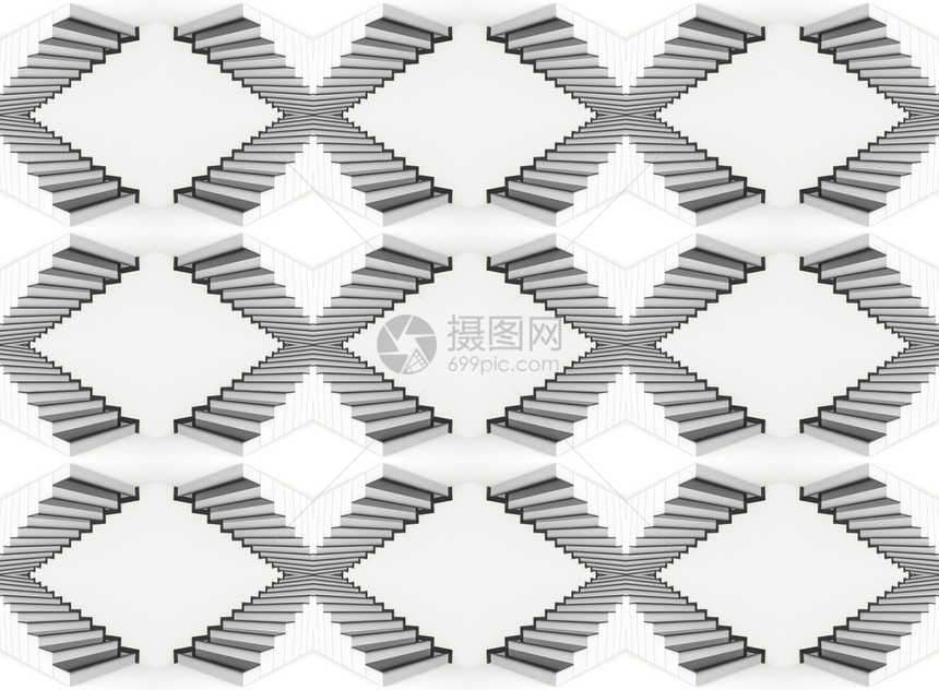 质地抽象的黑色3d使以灰墙背景为X型模式的天衣无缝楼梯现代设计化图片