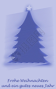圣诞字结构体为了圣诞树摘要和德国文的圣诞快乐和新年圣诞节卡片誕树和日耳曼语字设计图片