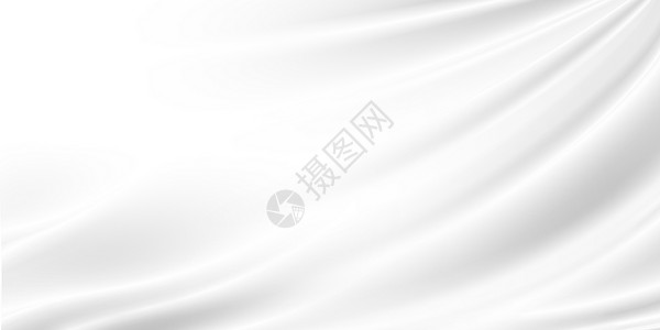 丝绸带复制空间的白色布面背景奢华柔软度背景图片