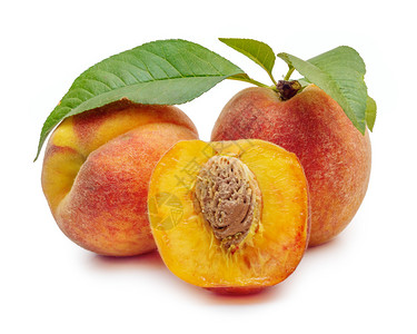 素食主义者红色的水果白背景紧贴近白底面桃子和美丽图片