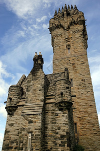 塔苏格兰的威廉华莱士纪念碑假期古老的图片