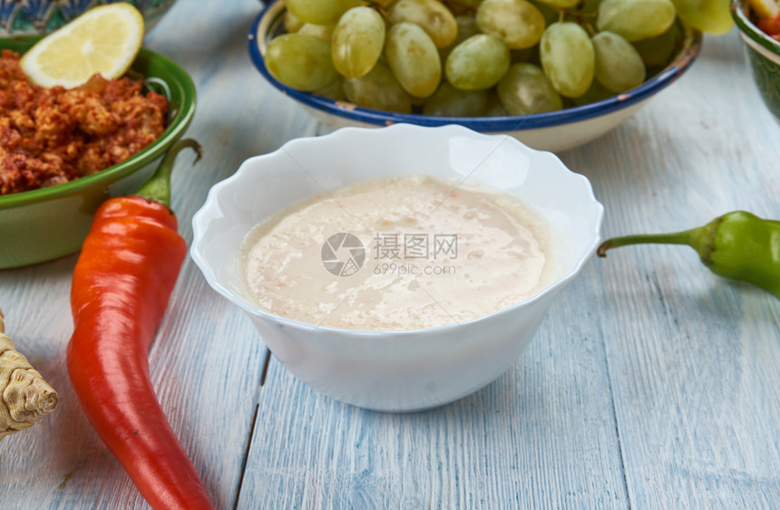 印度斯坦CarrotKheer胡萝卜帕雅松海得拉巴烹饪亚洲传统菜类顶视食物传统的图片