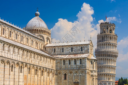 大教堂文化丰富多彩的意大利比萨皮尔宁塔著名的高清图片素材