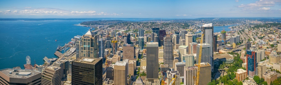 美国华盛顿市中心城市风光天际线高清图片素材
