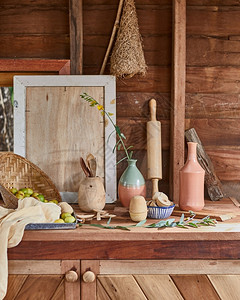木制的厨房道具图片