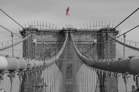 联合的历史Brooklin桥美国纽约黑色的图片