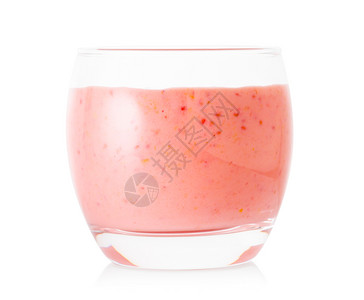 草莓味的冰沙饮料图片
