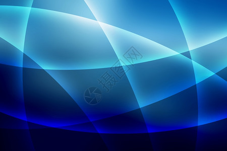 横幅海浪线条B抽象软曲线形状蓝背景背景图片