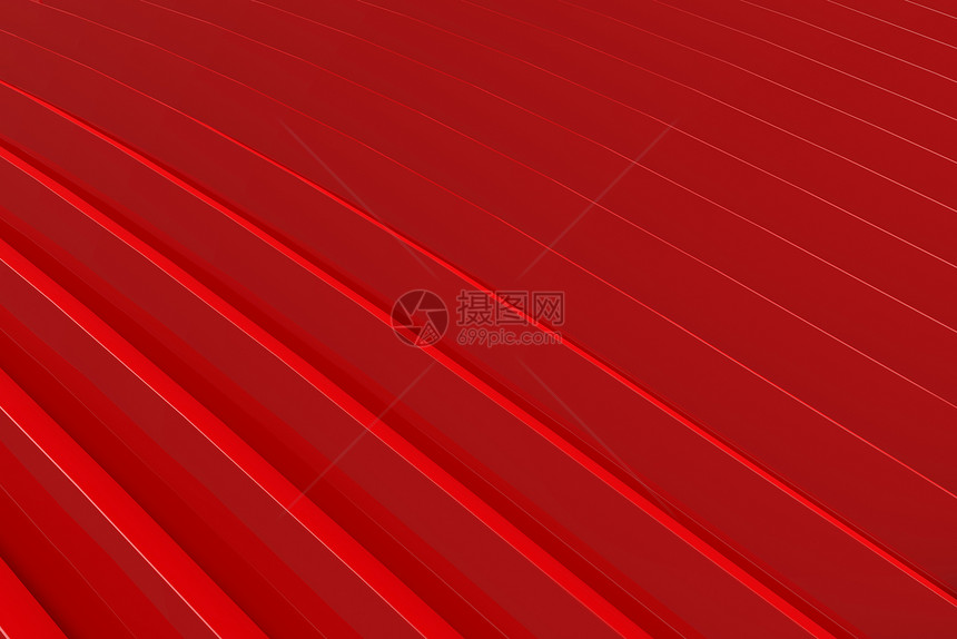 3d对现代红曲线面板背景的3d投影视图复古的红色艺术图片
