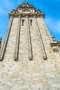宗教建筑圣地亚哥德康波斯特拉大教堂西班牙朝圣场所镇孔波斯特拉结石图片