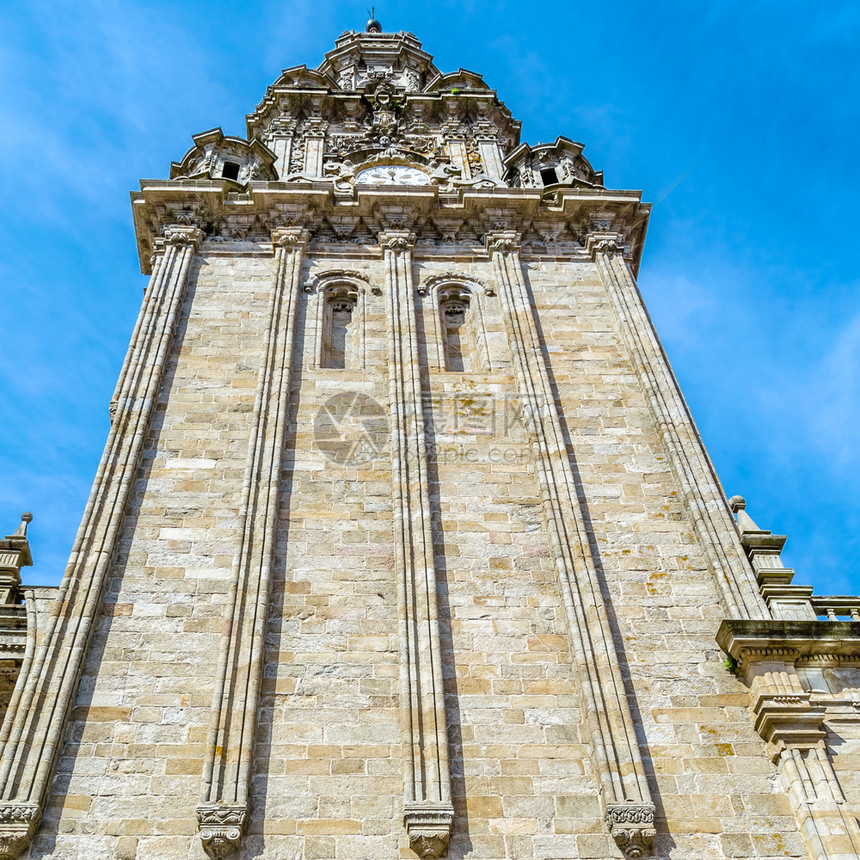 地标孔波斯特拉宗教建筑圣地亚哥德康波斯特拉大教堂西班牙朝圣场所建筑的图片
