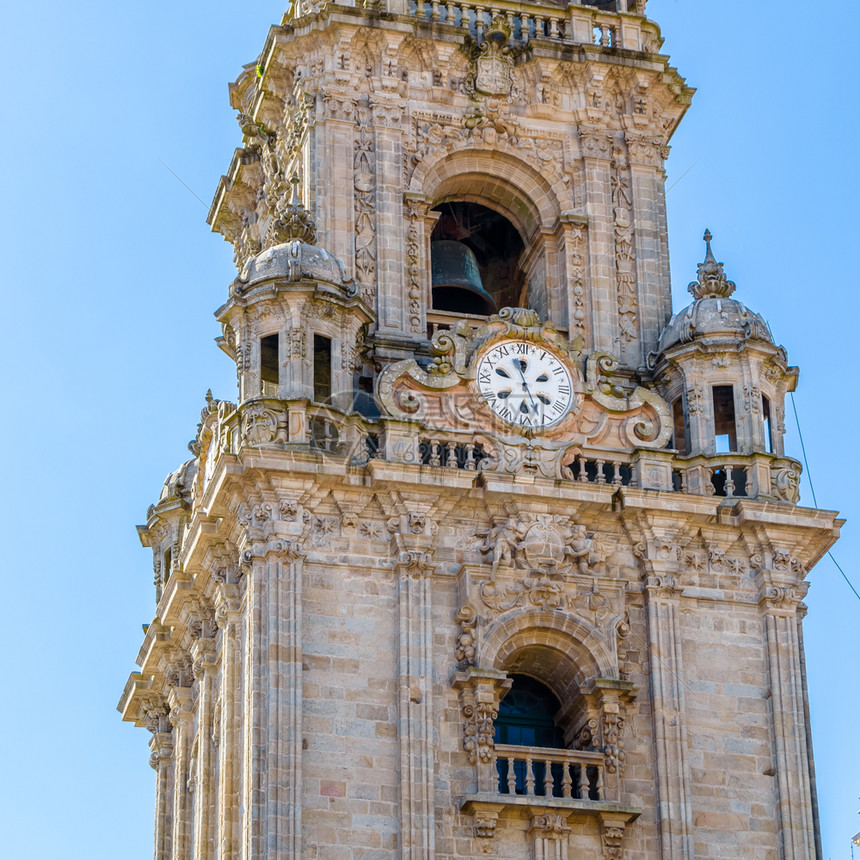 旅游天主宗建筑圣地亚哥德康波斯特拉大教堂西班牙朝圣场所图片