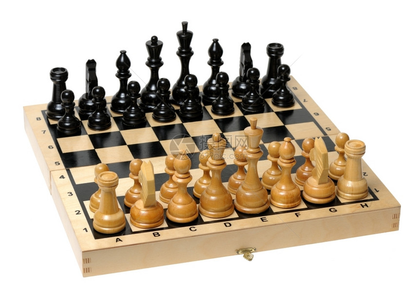 获胜在党前拆分一块的象棋板冲突木头图片